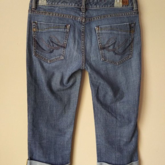 X2 blue jean  capris with pockets size 4 - Picture 6 of 8
